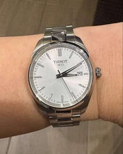 Tissot PR 100 Quartz Silver Dial Silver Steel Strap Watch for Women - T150.210.11.031.00