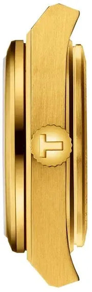 Tissot PRX 25mm Gold DIal Gold Steel Strap Watch for Women - T137.010.33.021.00