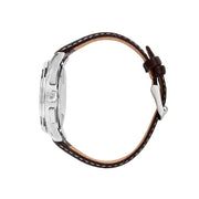 Maserati Sorpasso Chronograph White Dial Brown Leather Strap Watch for Men - R8871624010