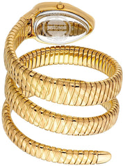 Just Cavalli Cosenza Green Dial Gold Steel Strap Watch for Women - JC1L232M0035