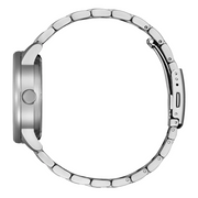 Citizen Mechanical Automatic White Dial Silver Steel Strap Watch for Men - NJ0191-83A