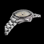 Seiko Prospex Polygonal Divers Automatic Pearl White Dial Silver Steel Strap Watch for Men - SPB481J1