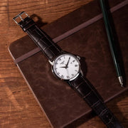Tissot T Classic Dream Quartz White Dial Brown Leather Strap Watch for Men - T129.410.16.013.00