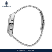 Maserati Epoca Chronograph Limited Edition Black Dial Silver Steel Strap Watch for Men - R8873618029