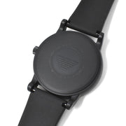 Emporio Armani Luigi Gray Dial Black Silicon Strap Watch for Men - AR11176