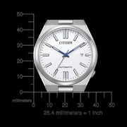 Citizen Tsuyosa Automatic White Dial Silver Steel Strap Watch for Men - NJ0159-86A