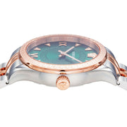 Versace Hellenyium Quartz Green Dial Two Tone Steel Strap Watch for Women - VE2S00422