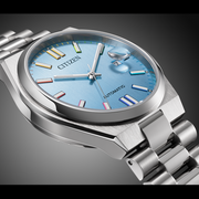 Citizen Tsuyosa Automatic Turquoise Blue Dial Silver Steel Strap Watch for Men - NJ0151-53L