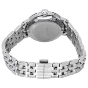 Seiko Presage Cocktail Time Automatic Skydiving Diamonds Blue Dial Silver Steel Strap Watch for Women - SRE007J1