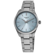 Tissot PR 100 Chronograph Light Blue Dial Silver Steel Strap Watch for Men - T150.417.11.351.00