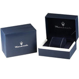 Maserati Successo Chronograph Ice Blue Dial Silver Steel Strap Watch for Men - R8873621044