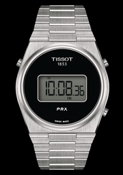 Tissot Digital Quartz Black Dial Silver Steel Strap Watch for Men - T137.463.11.050.00