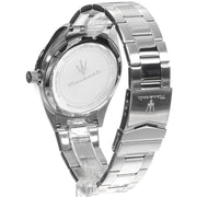 Maserati Competizione Silver Dial Silver Steel Strap Watch for Men - R8853100045