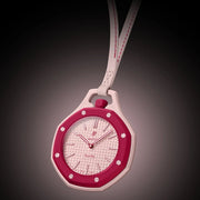 Swatch x AP Royal Pop Pink Dial Pink Leather Strap Watch for Women - Otto Rosso