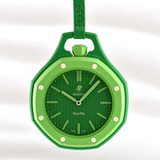 Swatch x AP Royal Pop Green Dial Green Leather Strap Watch for Men - Green Eight