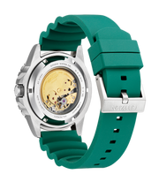Citizen Mechanical Automatic Green Dial Green Rubber Strap Watch for Men - NJ0129-10X