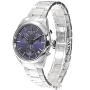 Tissot PR 100 Chronograph Blue Dial Silver Steel Strap Watch for Men - T150.417.11.041.00