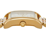 Tory Burch Eleanor White Dial Tri Tone Steel Strap Watch for Women - TBW1078