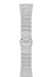 Tissot PRX Quartz Red Dial Silver Steel Strap Watch for Women - T137.210.11.421.00