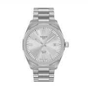 Tissot PRC 100 Solar Quartz Silver Dial Silver Steel Strap Watch for Men - T151.422.11.031.00