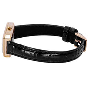 Tissot SRV White Mother of Pearl Dial Black Leather Strap Watch for Women - T160.110.36.113.00