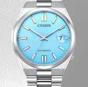 Citizen Tsuyosa Automatic Turquoise Blue Dial Silver Steel Strap Watch for Men - NJ0151-53L