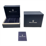 Maserati Successo Chronograph Ice Blue Dial Silver Steel Strap Watch for Men - R8873621044