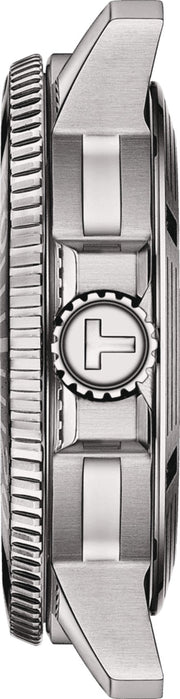 Tissot Seastar 1000 Powermatic 80 Automatic Green Dial Silver Mesh Strap Watch for Men - T120.407.11.091.00