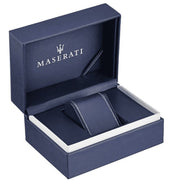 Maserati Attrazione Chronograph Black Dial Two Tone Steel Strap Watch for Men - R8853151002