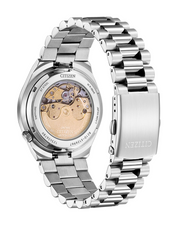 Citizen Tsuyosa Automatic Black Dial Silver Steel Strap Watch for Men - NJ0151-53E
