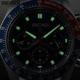 Seiko Prospex Speedtimer Solar Chronograph Blue Dial Silver Steel Strap Watch for Men - SSC913