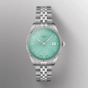 Tissot Ballade Quartz Green Dial Silver Steel Strap Watch for Women - T156.210.11.091.00