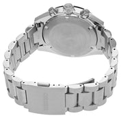 Seiko Prospex Speedtimer Solar Chronograph White Dial Silver Steel Strap Watch for Men - SSC813