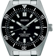 Seiko Prospex 1965 Heritage Divers Automatic Black Dial Silver Steel Strap Watch for Men - SPB453J1