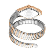 Just Cavalli Serpente Metallica Rose Gold Dial Two Tone Steel Strap Watch for Women - JC1L208M0075
