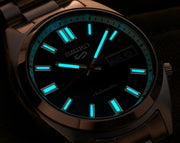 Seiko 5 Sports SNXS Automatic Blue Dial Silver Steel Strap Watch for Men - SRPK87K1