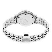 Seiko Presage Cocktail Time Automatic Skydiving Diamonds Blue Dial Silver Steel Strap Watch for Women - SRE007J1