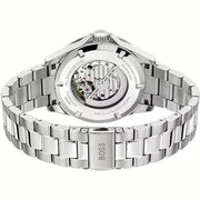 Hugo Boss Troper Automatic Chronograph Green Dial Silver Steel Strap Watch for Men - 1514200