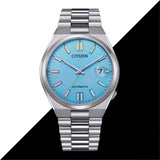 Citizen Tsuyosa Automatic Turquoise Blue Dial Silver Steel Strap Watch for Men - NJ0151-53L
