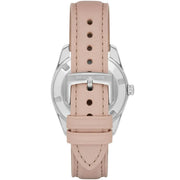 Emporio Armani Tazio Mother of Pearl Dial Pink Leather Strap Watch for Women - AR6133