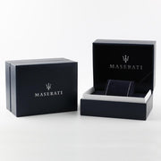 Maserati Velocità Chronograph Blue Dial Gold Steel Strap Watch for Men - R8873652002