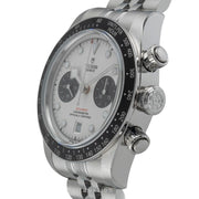 Tudor Black Bay Chrono Silver Dial Silver Steel Strap Watch for Men - M79360N-0014