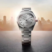 Tissot PRC 100 Solar Quartz Silver Dial Silver Steel Strap Watch for Men - T151.422.11.031.00