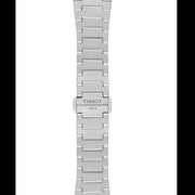 Tissot PRX Quartz Red Dial Silver Steel Strap Watch for Women - T137.210.11.421.00