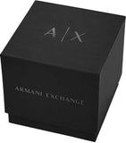 Emporio Armani World Explorer Orange Dial Black Silicone Strap Watch for Men - AR11684