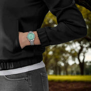 Tissot Ballade Quartz Green Dial Silver Steel Strap Watch for Women - T156.210.11.091.00