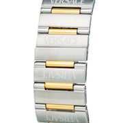Versace Greca Logo Diver Quartz Green Dial Two Tone Steel Strap Watch for Men - VE8G00524