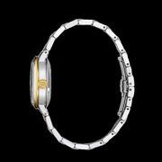 Seiko Presage Cocktail Time Automatic Diamonds White Dial Two Tone Steel Strap Watch for Women - SRE010J1