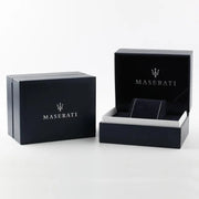 Maserati Stile Skeleton Chronograph Black Dial Black Silicone Strap Watch for Men - R8871642003