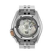 Seiko 5 GMT Sport Asia Exclusive Limited Edition Off White Dial Silver Steel Strap Watch for Men - SSK046K1